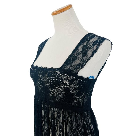NWT Free People Romantic Black Lace Boho Maxi Dress - Picture 10 of 16